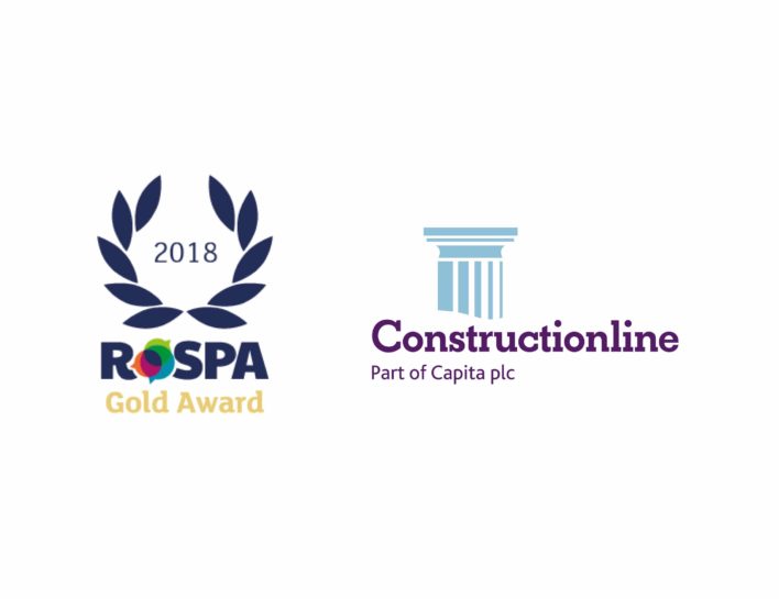 Gold for Constructionline and RoSPA 2018